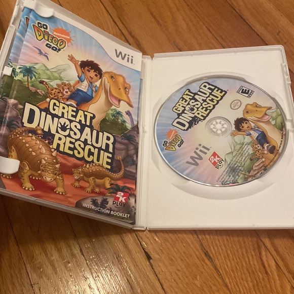 2K Play Go Diego Go Great Dinosaur Rescue Wii Nintendo Video Game - Picture 3 of 4